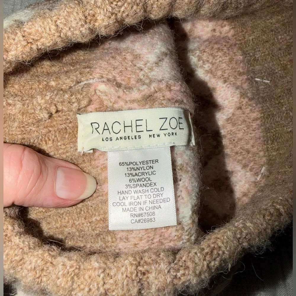 Rachel Zoe Fair Isle Beanie Hat & Fingerless Gloves NWT